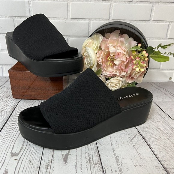 Madden Girl Shoes Steve Madden Girl 95 Black Y2k 9s Style Chunky